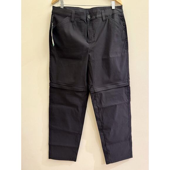 Eddie Bauer Women Stretch Adjustable Convertible Pant UPF 50+ Hiking Black 12 - Picture 5 of 5